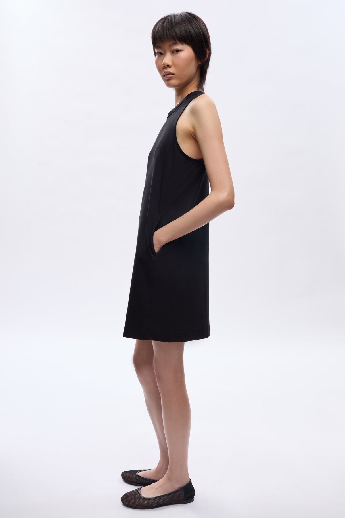 Robe débardeur pour femmes en noir