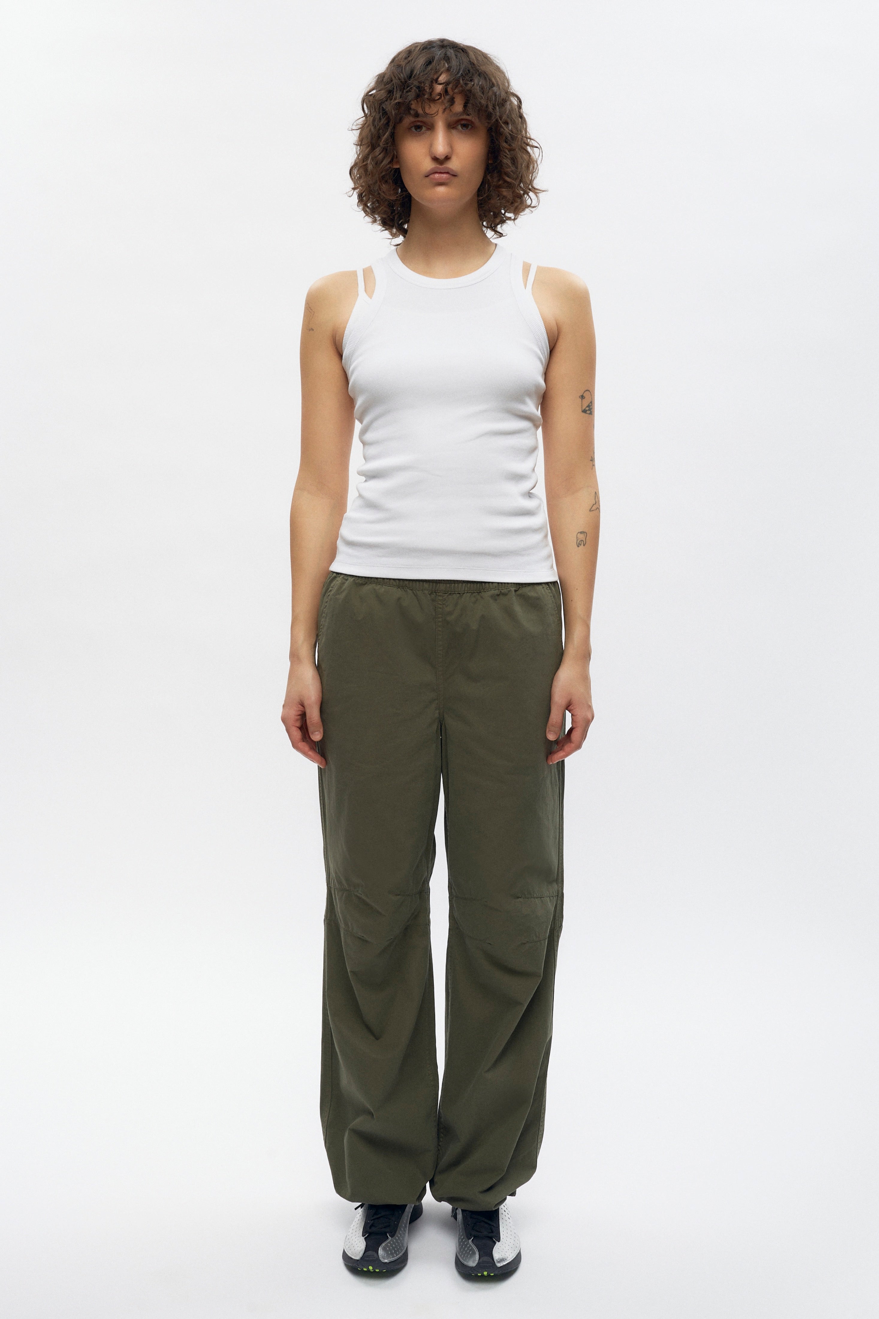 Pantalon cargo Tefnut pour femme en olive