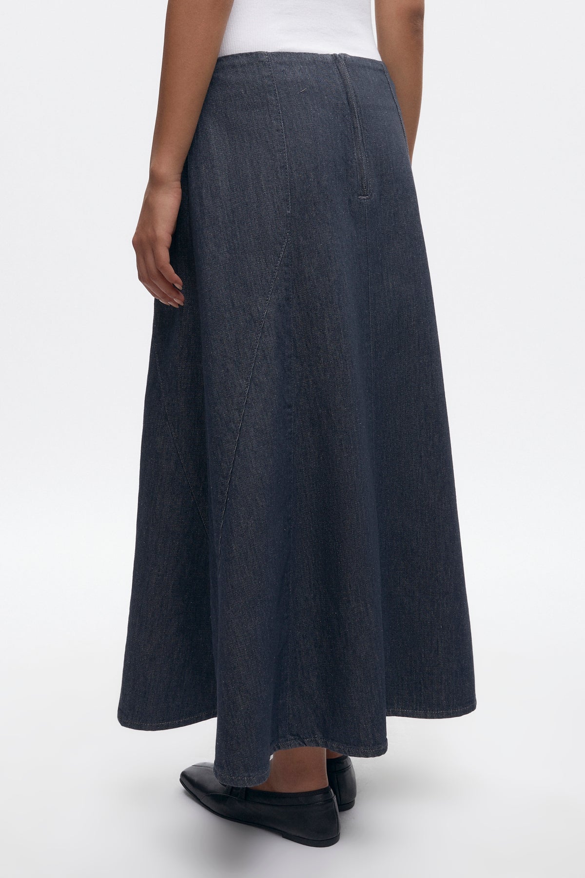 Jupe en denim Wave pour femme en gris