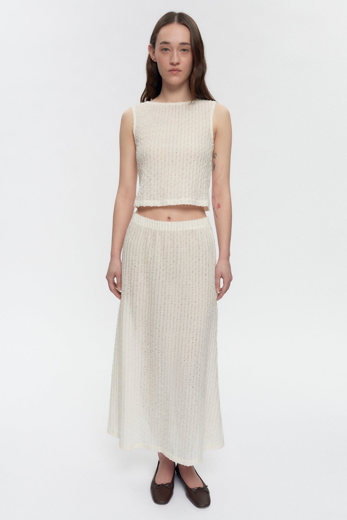 Women's Yasmina Boatneck Tank in Natural