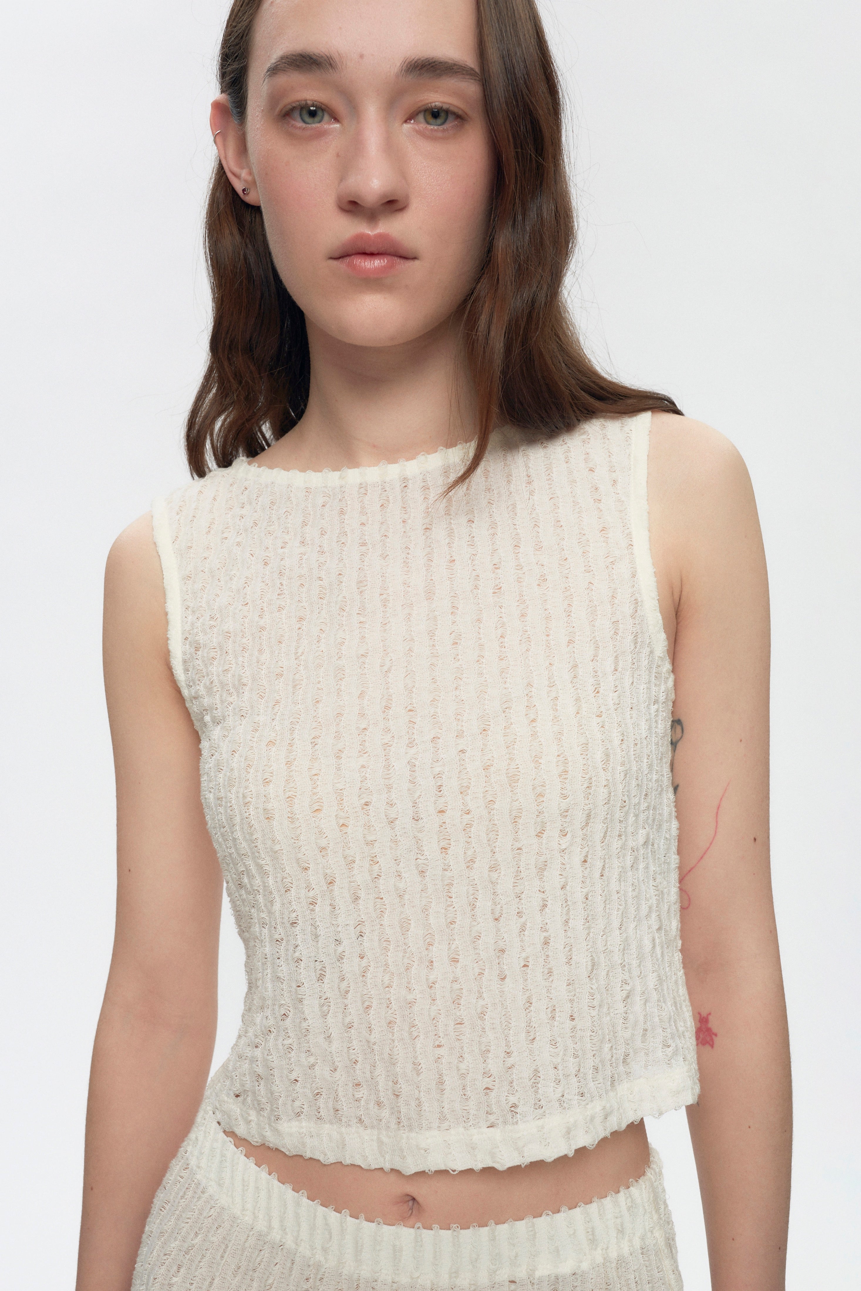 Women's Yasmina Boatneck Tank in Natural