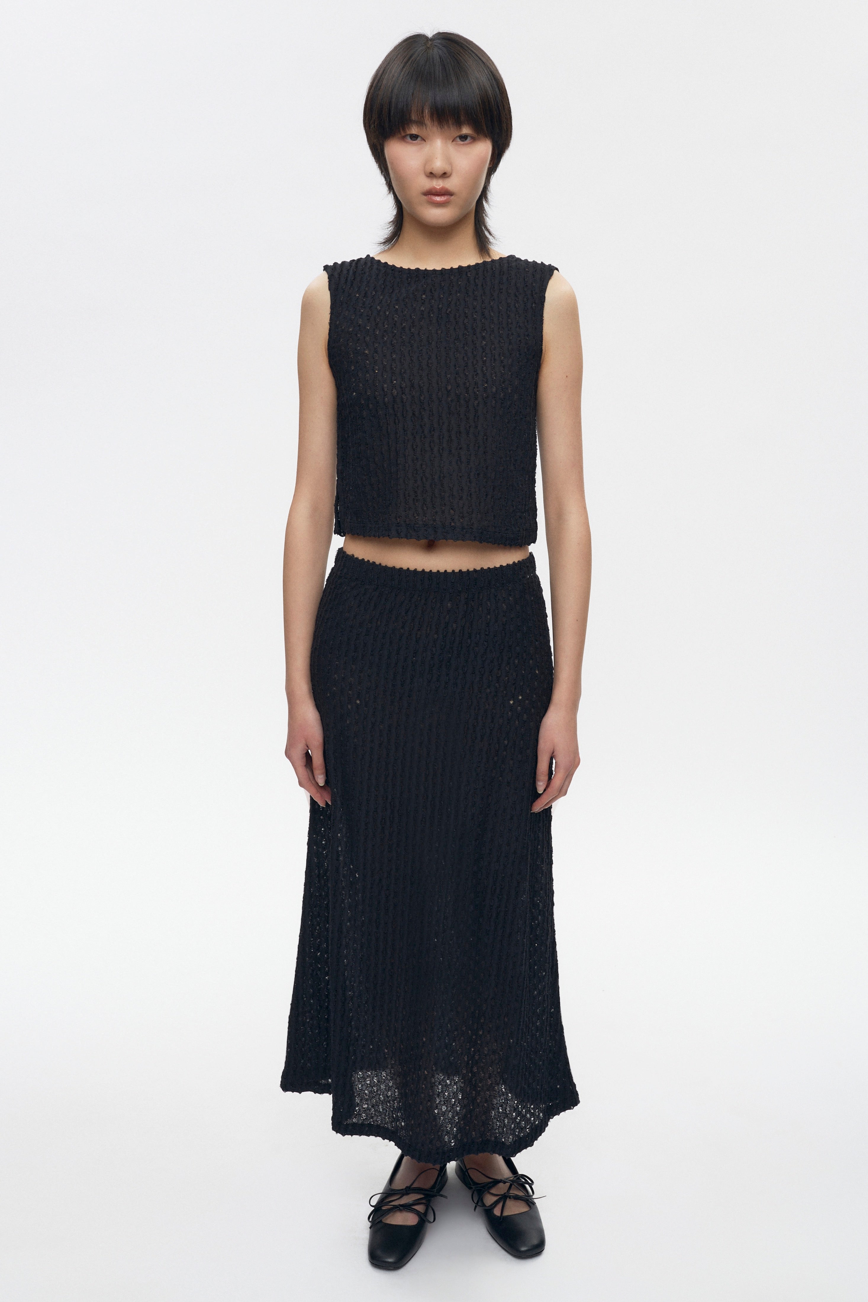 Jupe Yasmina pour femme en noir