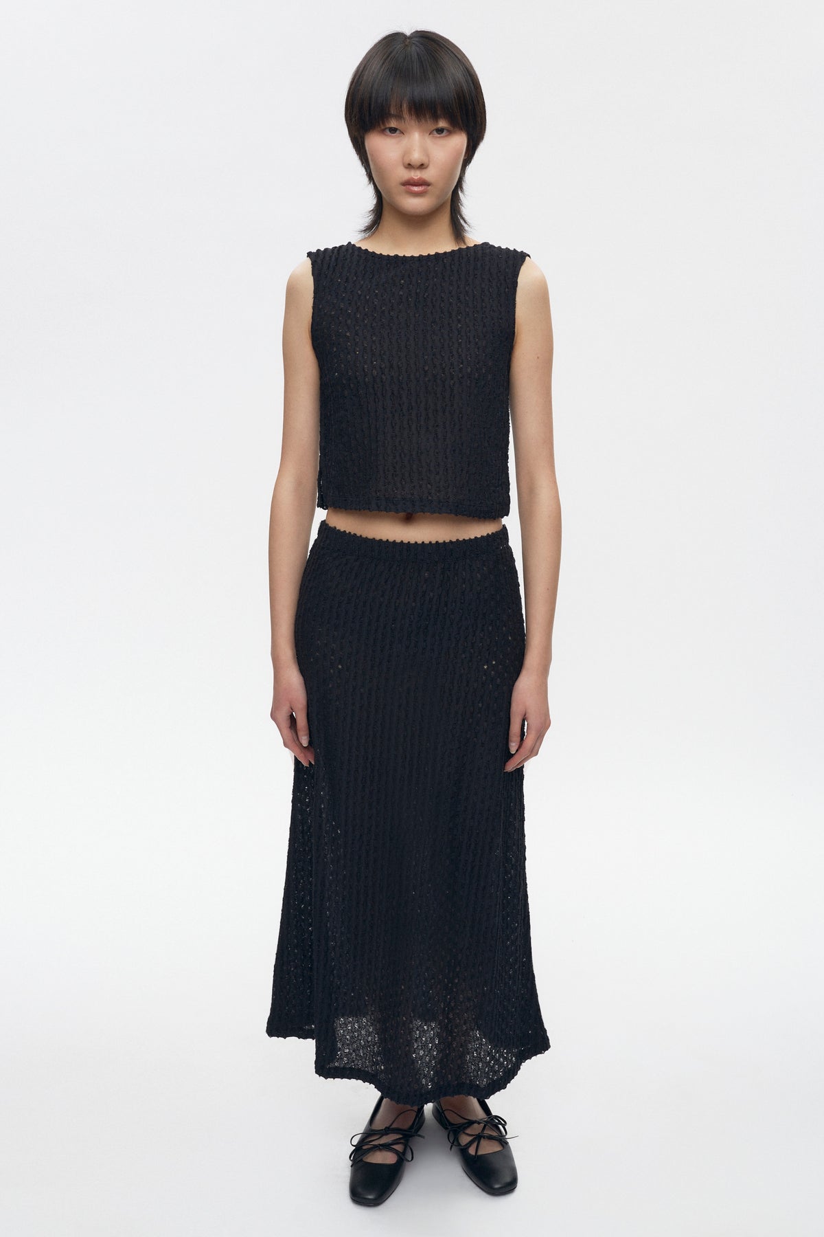 Jupe Yasmina pour femme en noir