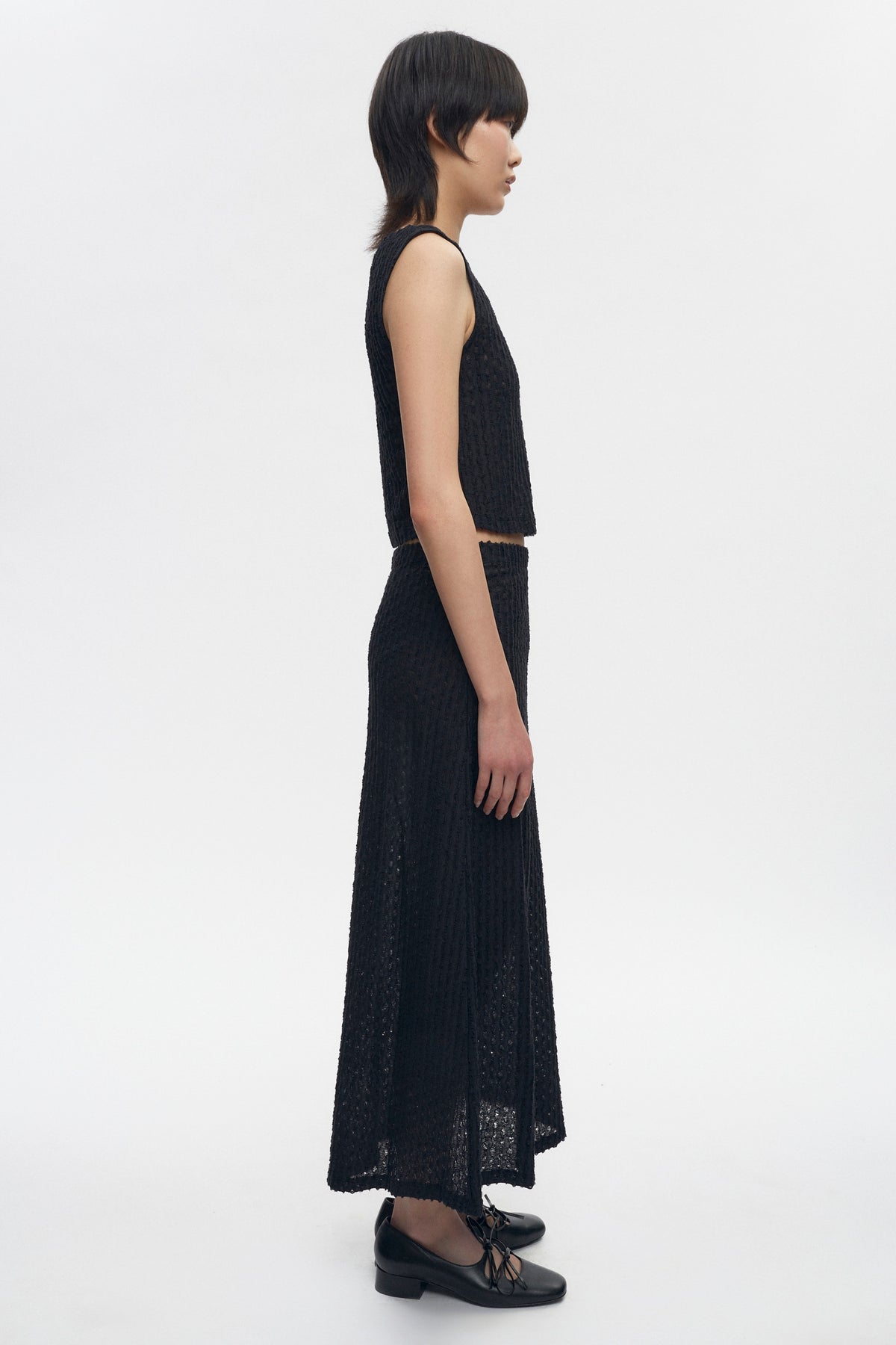Jupe Yasmina pour femme en noir