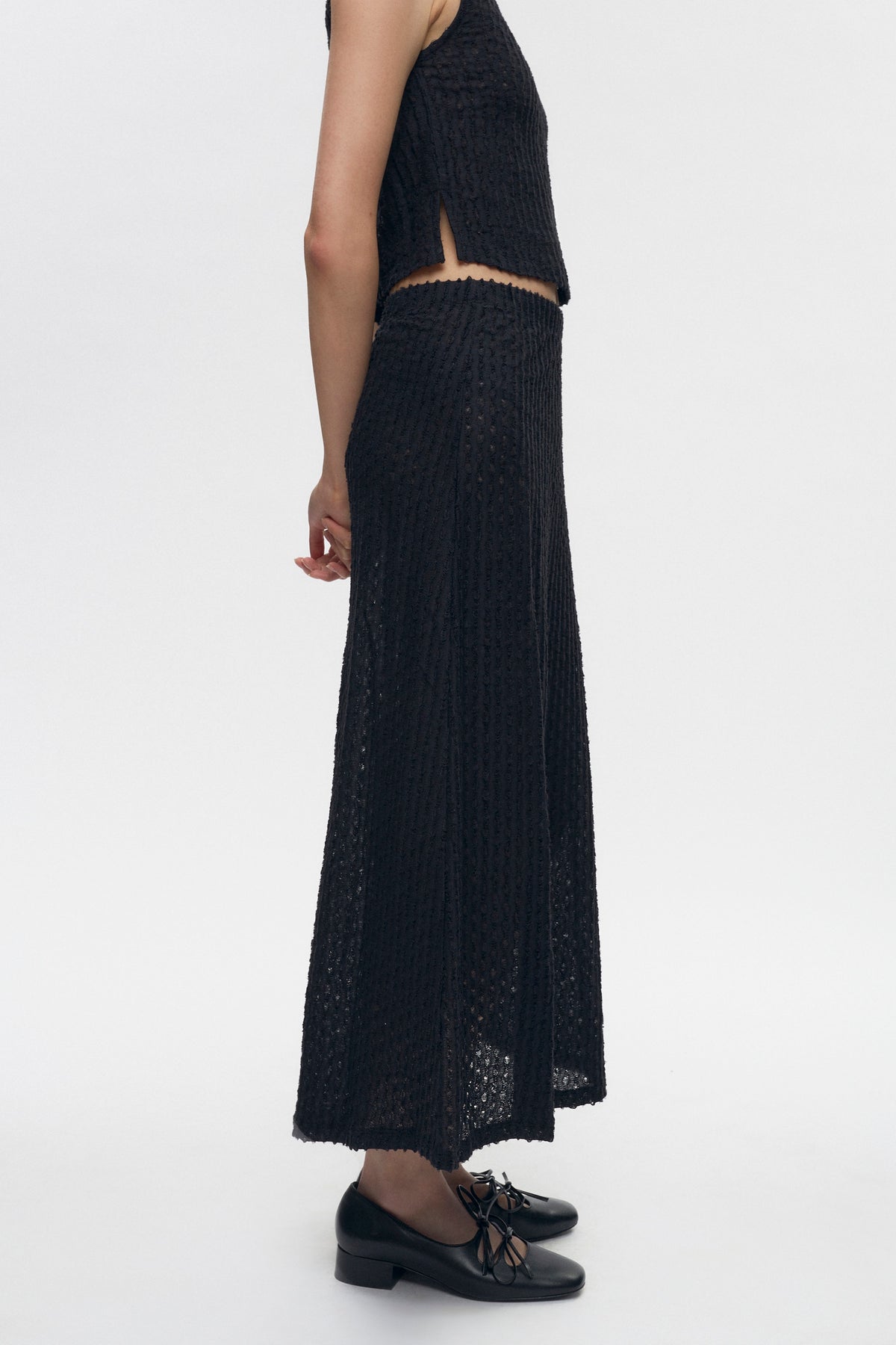 Jupe Yasmina pour femme en noir