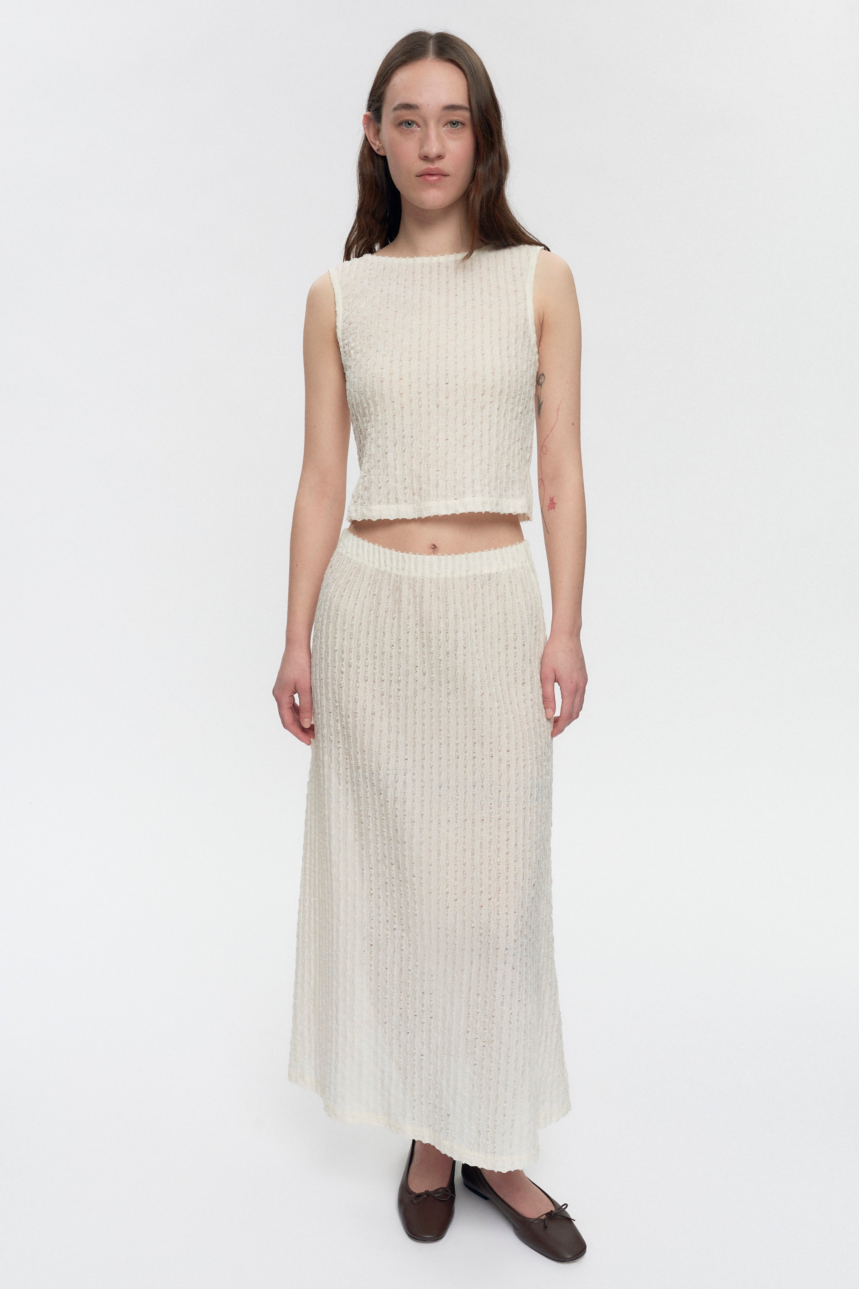 Jupe Yasmina pour femme en naturel