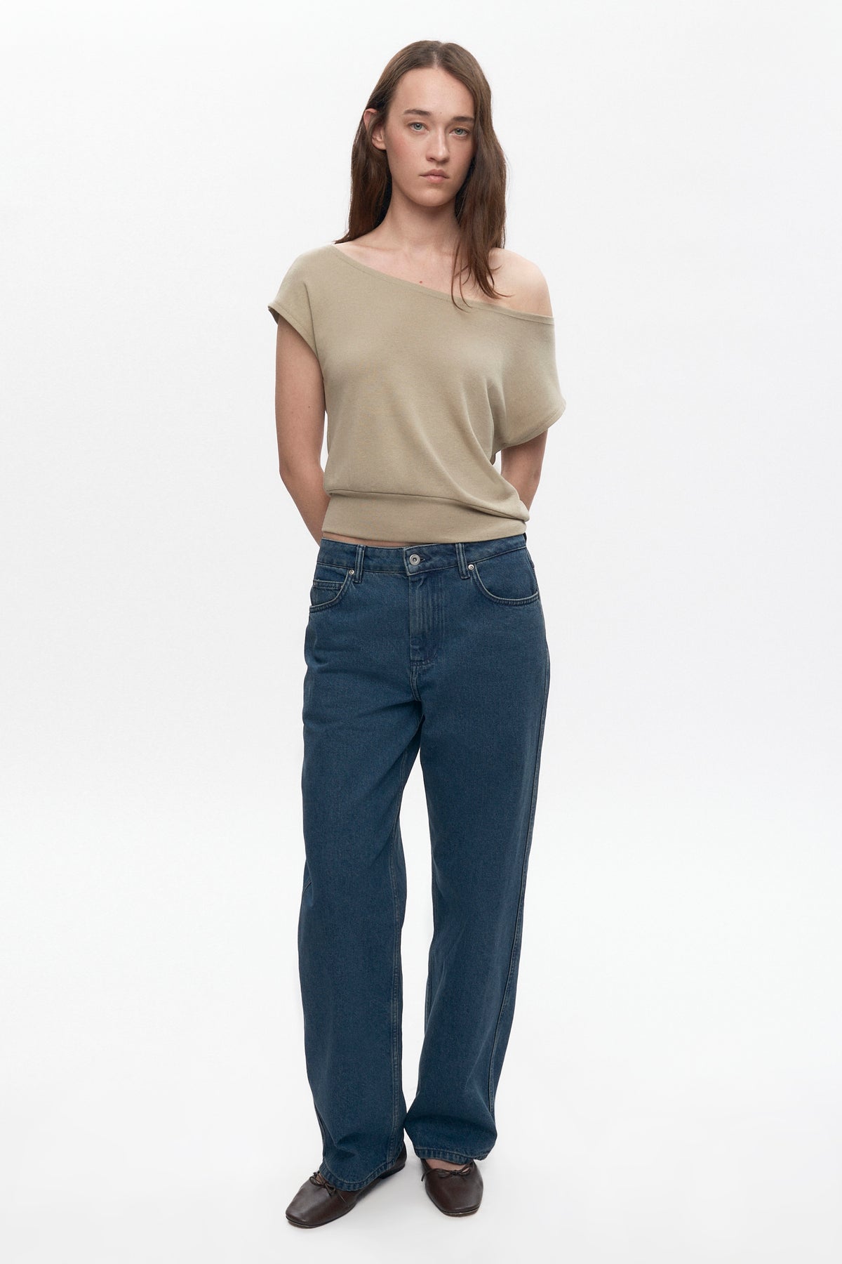 T-shirt à épaules dénudées Zahra pour femme en desert