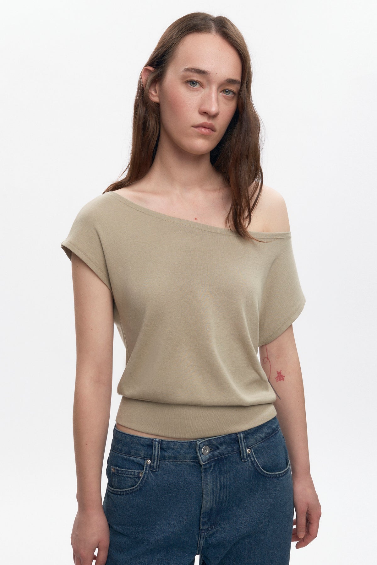 T-shirt à épaules dénudées Zahra pour femme en desert