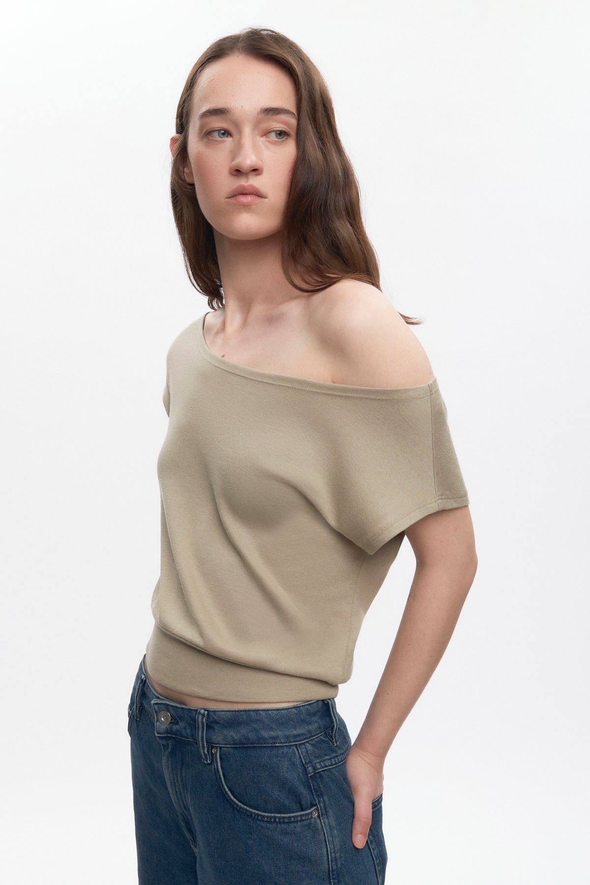 T-shirt à épaules dénudées Zahra pour femme en desert