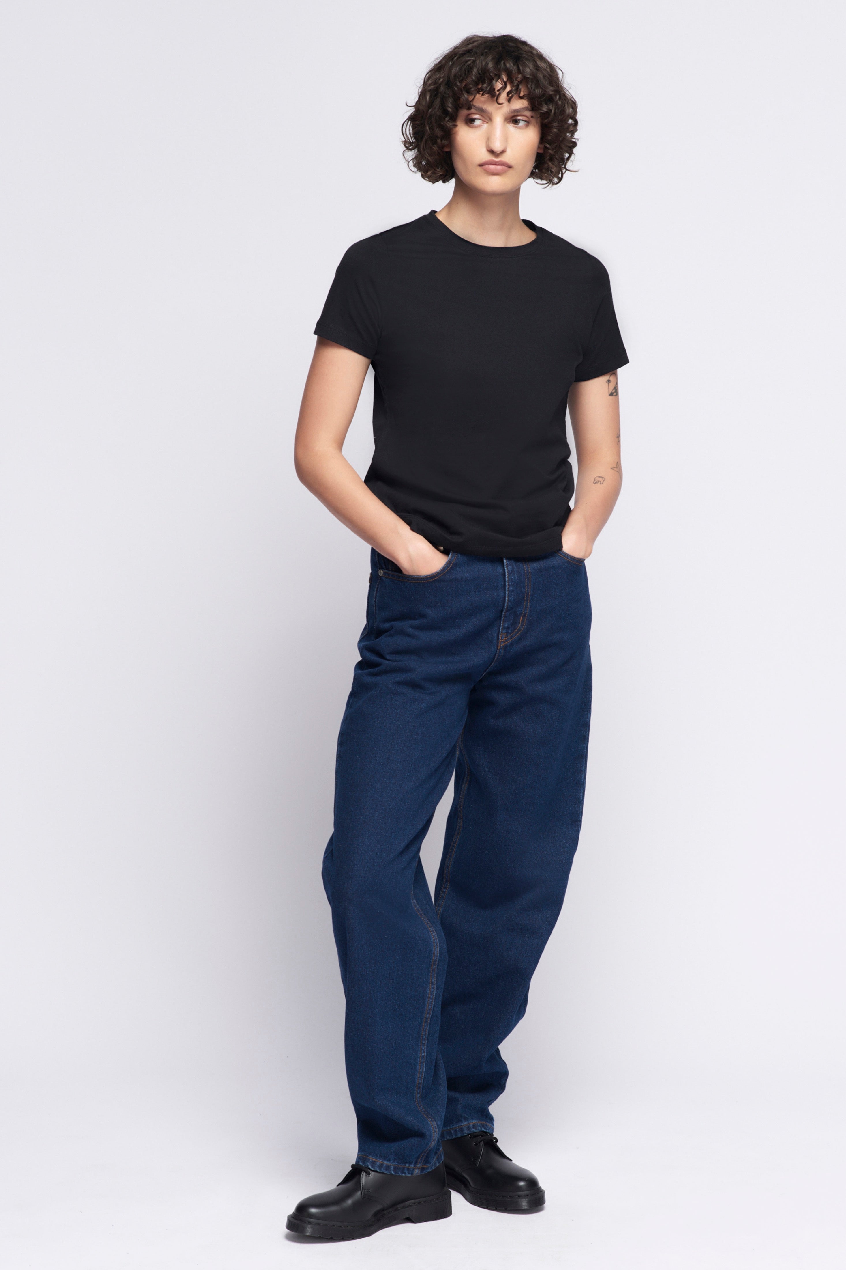 Women's Essential Crew in Black