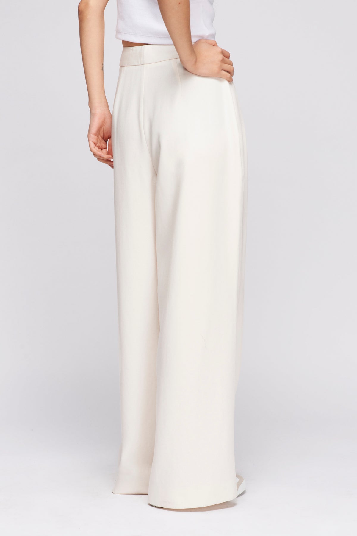 Pantalon Plaza pour Femme en Albâtre