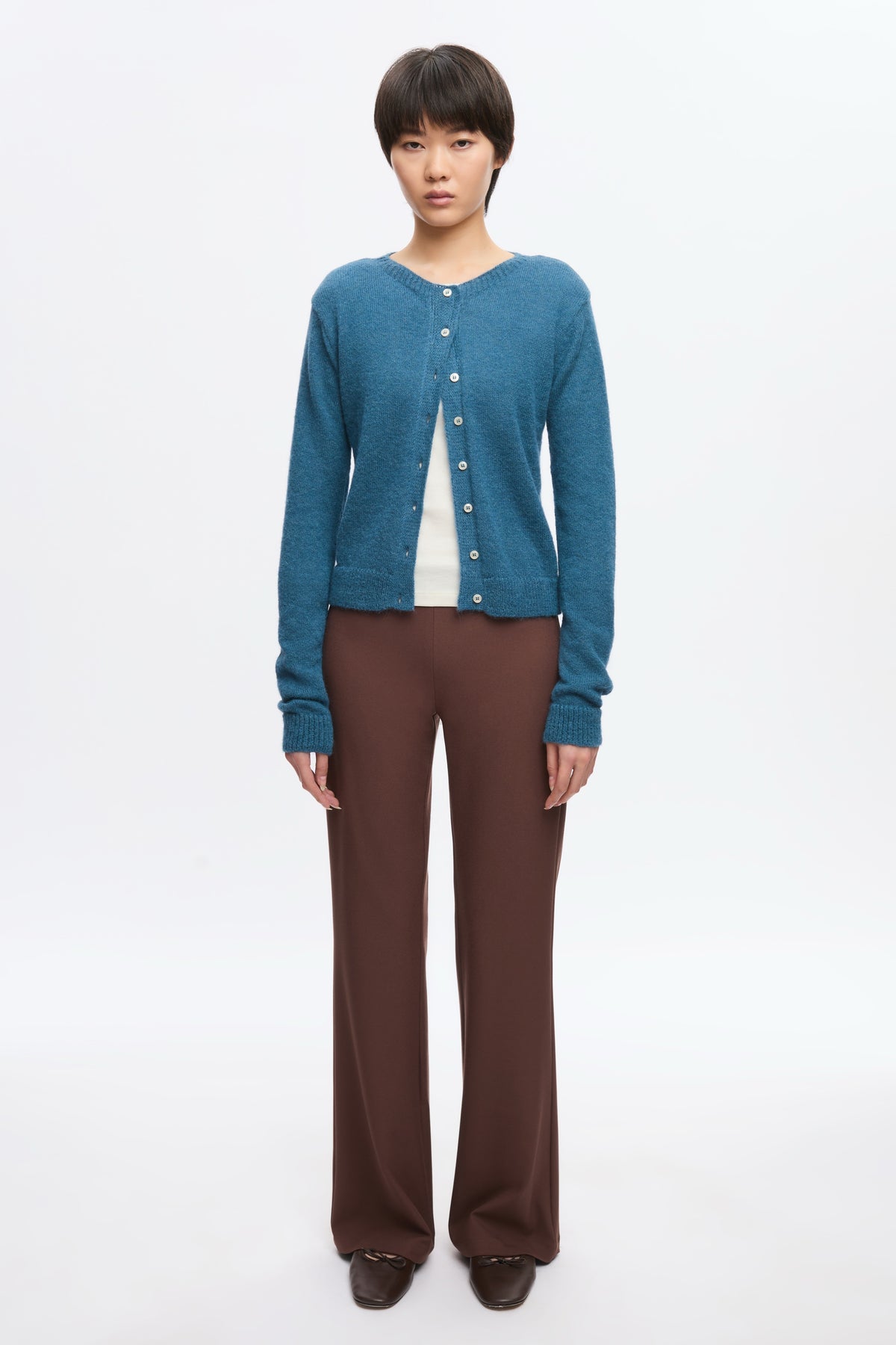 Women's Noor Fuzzy Cardigan in Delta