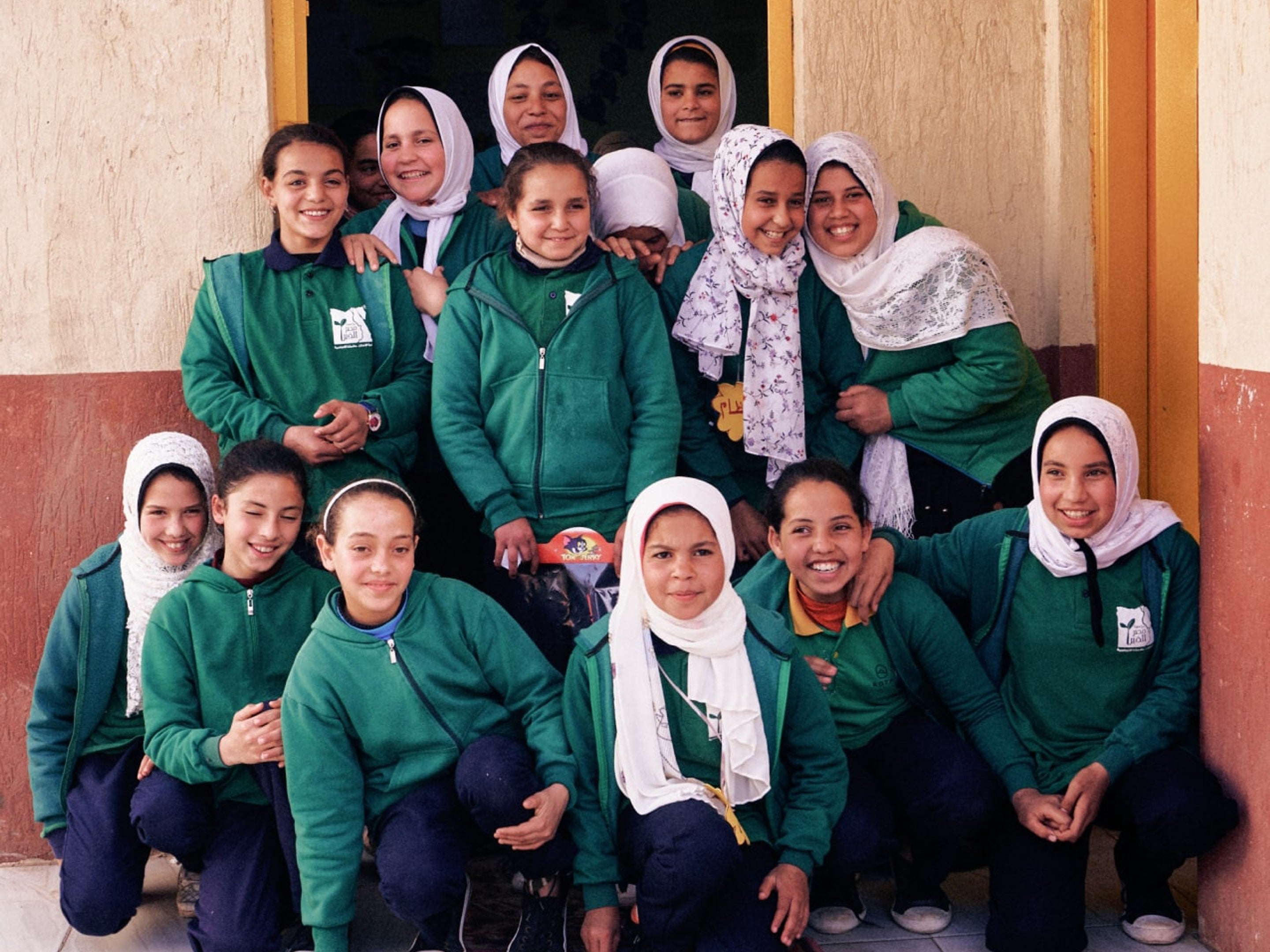 Students at our first school in Arab El Gezira
