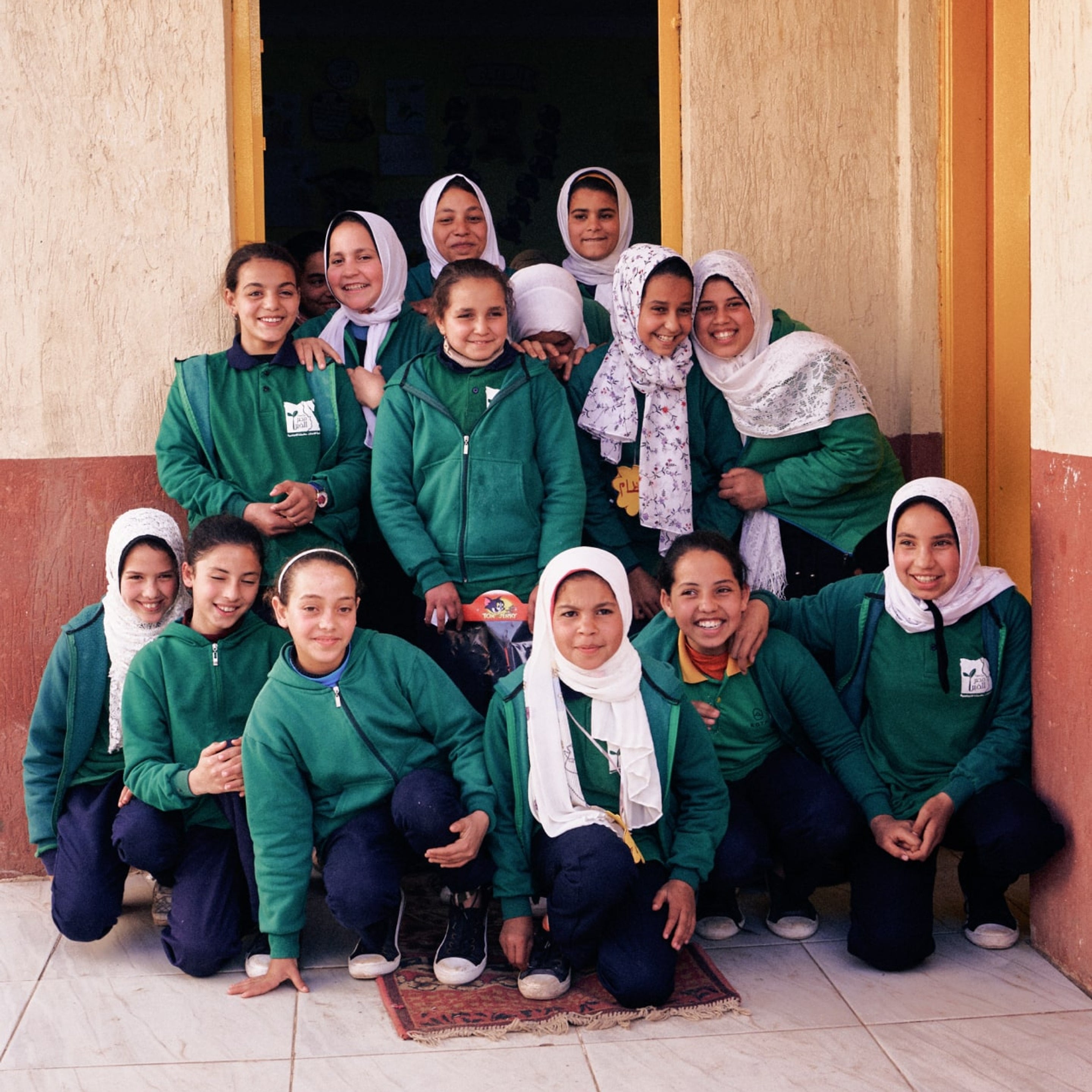 Students at our first school in Arab El Gezira