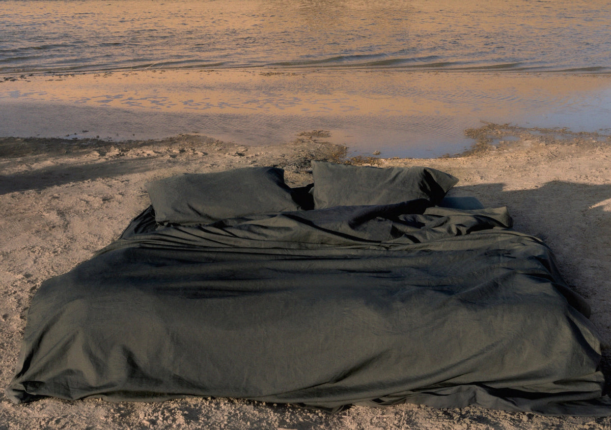 Linen Fitted Sheet Set